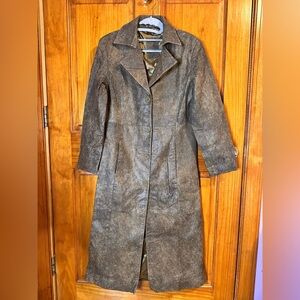 Vintage Y2K Genuine Leather Trench Coat – Vidrio Femina